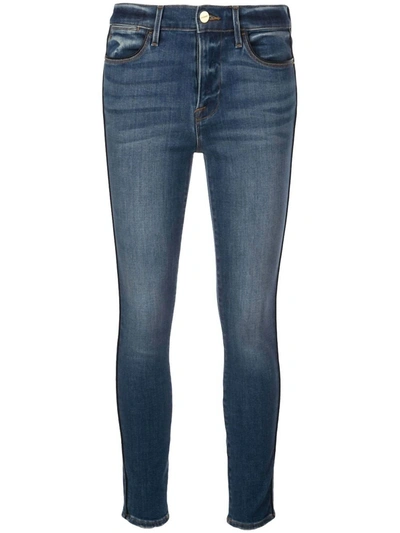 Frame Blue Le High Cotton Jeans In Multi
