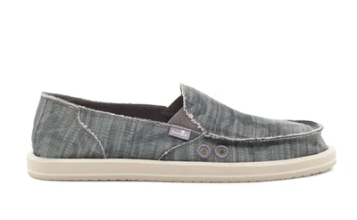 Sanuk Donna Vintage Loafer In Charcoal/camo In Multi