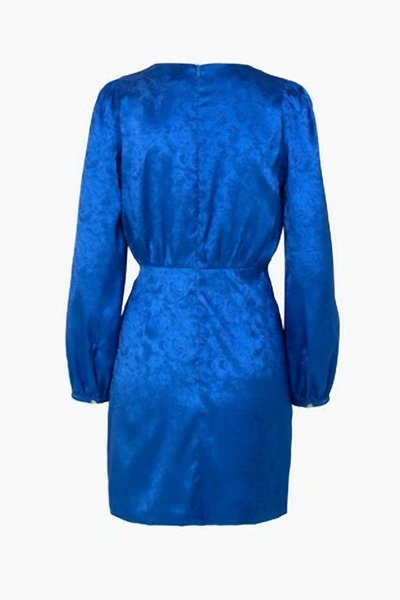 Shop Adelyn Rae Blair Wrap Dress In Cobalt Blue