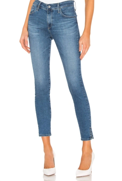 Shop Ag Farrah Skinny Jeans In Medium Wash In Multi