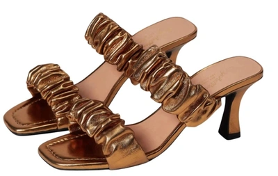 Shop Seychelles Leeward Heeled Sandals In Gold Metallic( Bronze) In Multi