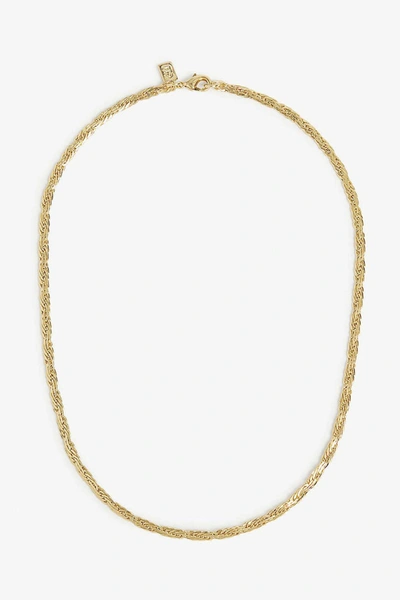 Shop Crystal Haze Mommo Woven Chain Necklace In Gold
