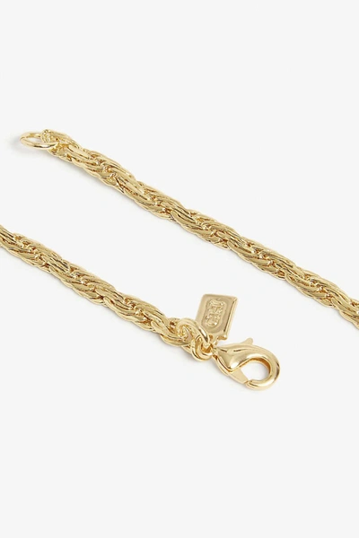 Shop Crystal Haze Mommo Woven Chain Necklace In Gold