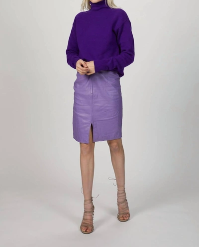 Shop Georgia Alice Pure Cashmere Sweater In Purple
