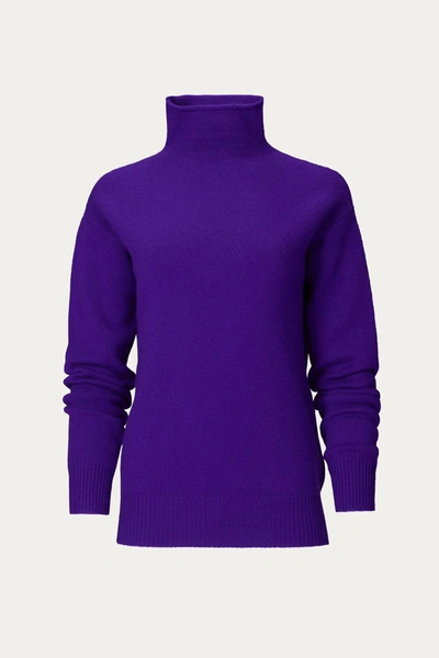 Shop Georgia Alice Pure Cashmere Sweater In Purple