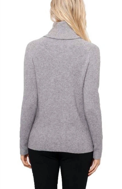 Love Token Julietta Turtleneck Sweater In Grey