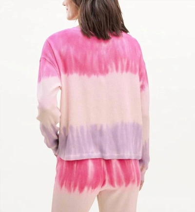 Splendid Felicity Thermal Sweater In Powder Blush In Multi