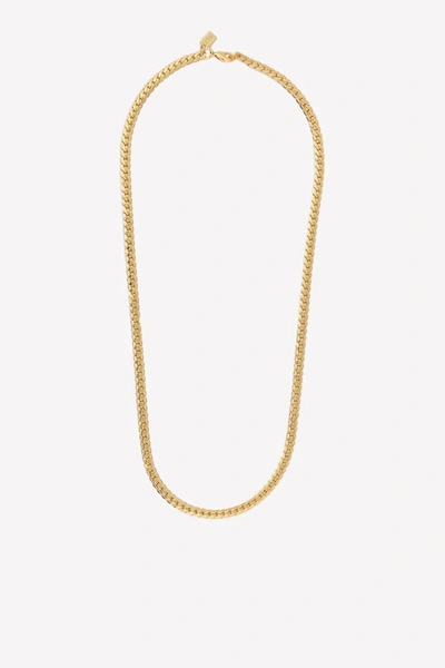 Shop Crystal Haze Oslo Curb Chain Necklace In Gold