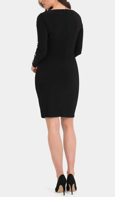 Joseph Ribkoff Studded Mini Dress In Black