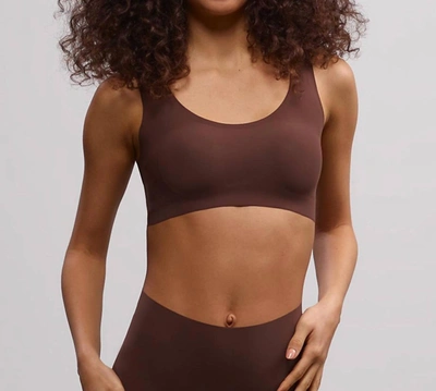 Shop Commando Classic Soft-support Bralette In Toffee In Brown