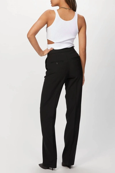 Shop Rebecca Taylor Cavalry Twill Straight Pant In Black