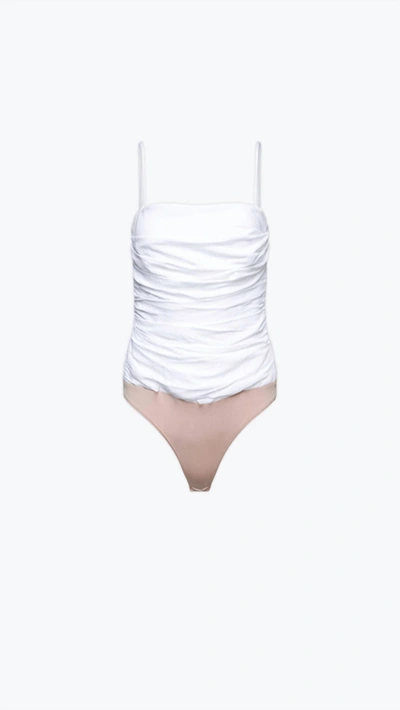 Shop Amanda Uprichard Lavinia Bodysuit In White