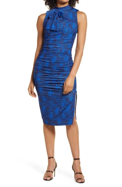Black Halo Shaw Floral Sleeveless Midi Dress In Multi