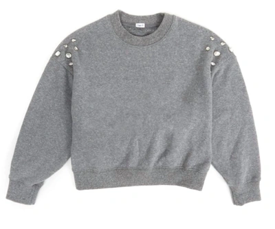 Shop Clare V Le Drop Sweatshirt In Grey