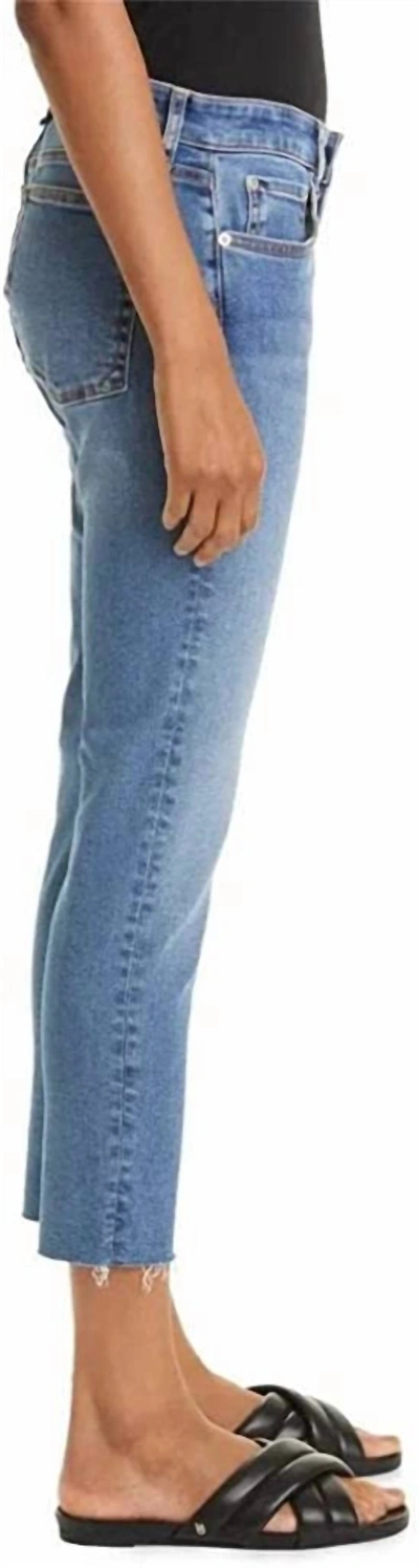 Shop Rag & Bone Chelsea Dre Slim Boyfriend Cropped Jeans In Blue Denim