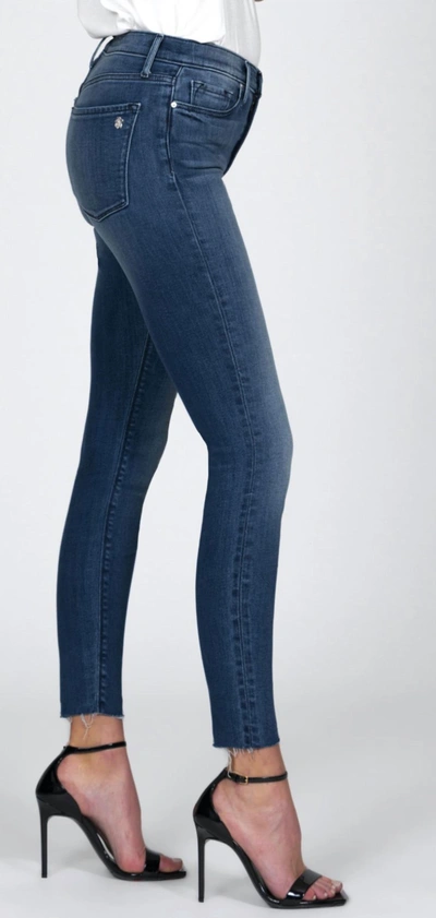 Black Orchid Carmen High Rise Ankle Fray Denim In Wasted Time In Multi