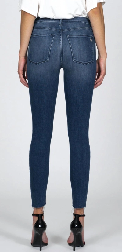 Black Orchid Carmen High Rise Ankle Fray Denim In Wasted Time In Multi
