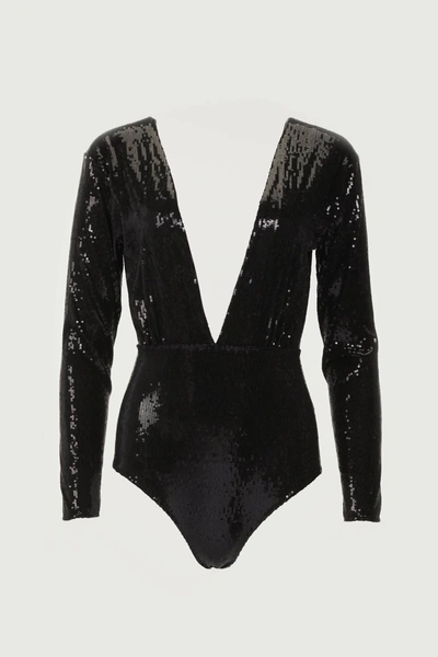 Shop In The Mood For Love Terry Bodysuit In Black