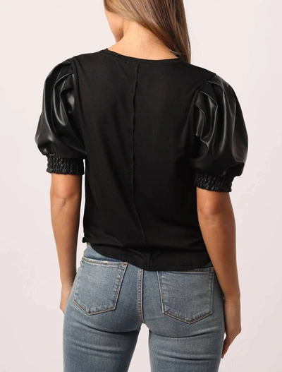 Shop Another Love Melrose Short Sleeve Top In Black