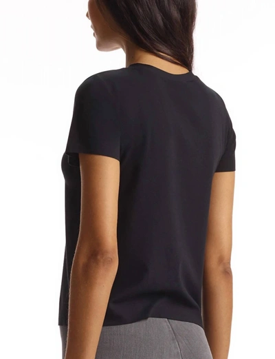 Commando Essential Cotton Crewneck Tee In Black