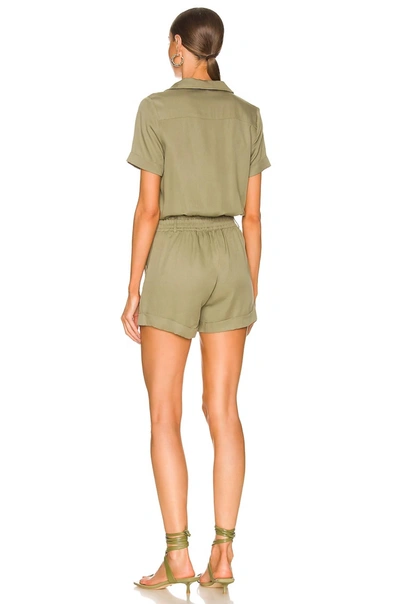 Shop Lblc The Label Mira Short Jumpsuit In Army Green