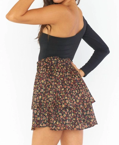 Shop Show Me Your Mumu Aiden Mini Skirt In Midnight Floral In Multi