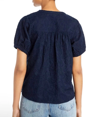 Shop Splendid Fallon Blouse In Navy In Blue