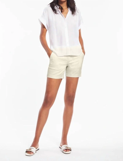 Ecru Mitchell Chino Short In Sand In Beige