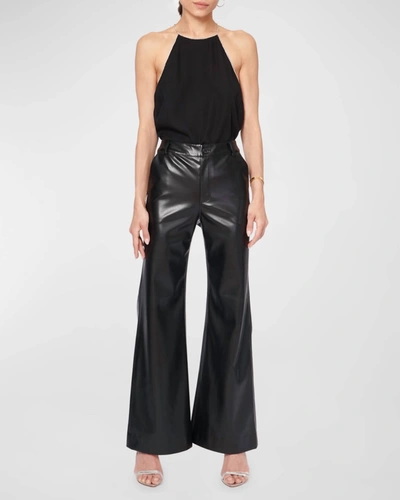 Shop Cami Nyc Zenobia Vegan Leather Pant In Black