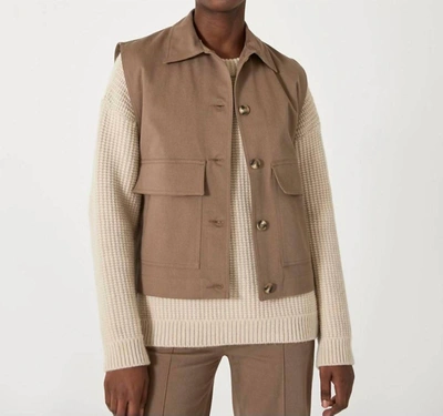 Diarte Lexi Vest Top In Mocha In Brown