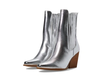 Shop Chinese Laundry Cali Boot In Silver Metallic