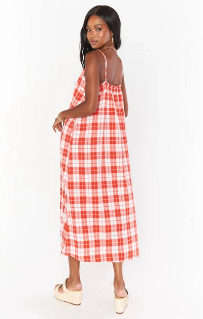 SHOW ME YOUR MUMU OASIS MIDI DRESS IN PICNIC PLAID 