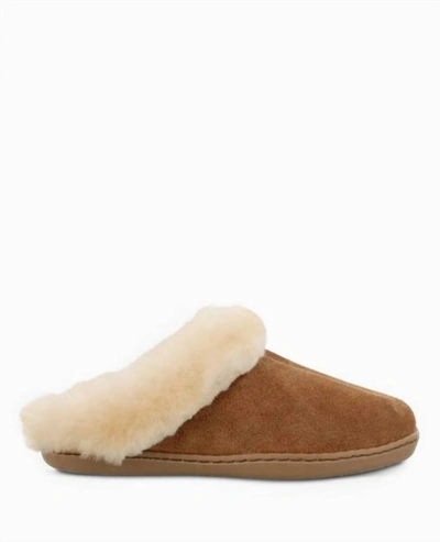 Shop Minnetonka Women's Sheepskin Mule In Golden Tan In Multi