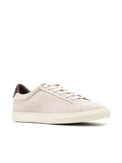 Shop Common Projects Women's Retro Low-top Sneakers In Off White/red In Multi