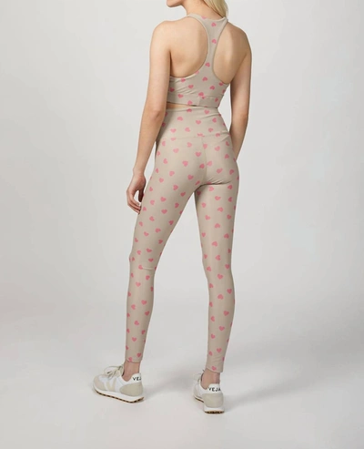 BEACH RIOT AYLA LEGGING IN TAUPE HEART 