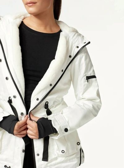 Shop Blanc Noir Winter Grenadier Jacket In Cloud Dancer In Multi
