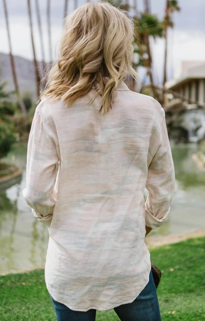 Shop Sanctuary Favorite Boyfriend Shirt In Blush Camo In Multi