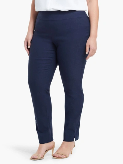 Nic + Zoe Wonderstretch Pant 31" Inseam - Plus In Dark Indigo In Purple