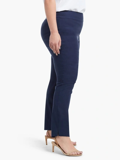 Nic + Zoe Wonderstretch Pant 31" Inseam - Plus In Dark Indigo In Purple