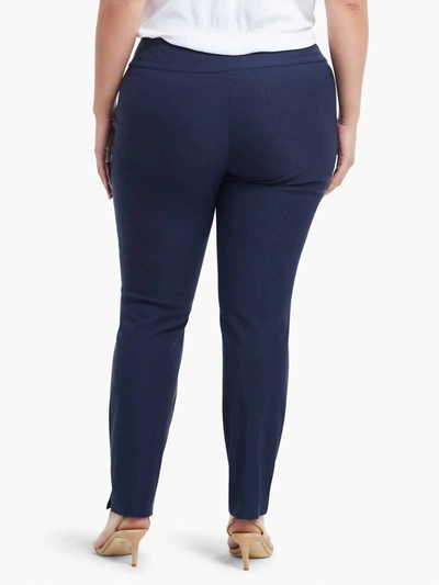 Nic + Zoe Wonderstretch Pant 31" Inseam - Plus In Dark Indigo In Purple