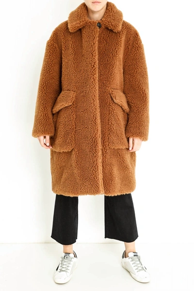 Shop N°21 Coat In Pale Brown In Multi