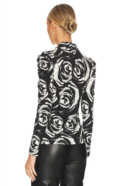 Shop Diane Von Furstenberg Doha Wool Jersey Sweater In Rose Tattoo In Multi