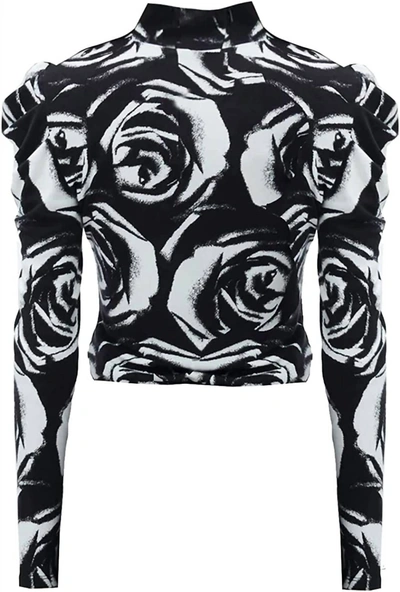Shop Diane Von Furstenberg Doha Wool Jersey Sweater In Rose Tattoo In Multi