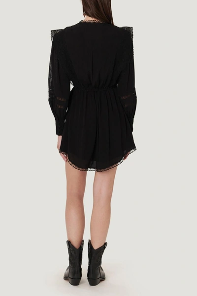 Shop Iro Cassie V-neck Mini Dress In Black
