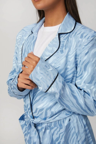 Shop In The Mood For Love Marry Blazer Jacket In Light Blue