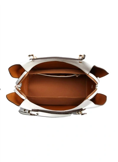 Sondra Roberts Pebbled Vegan Satchel In Beige