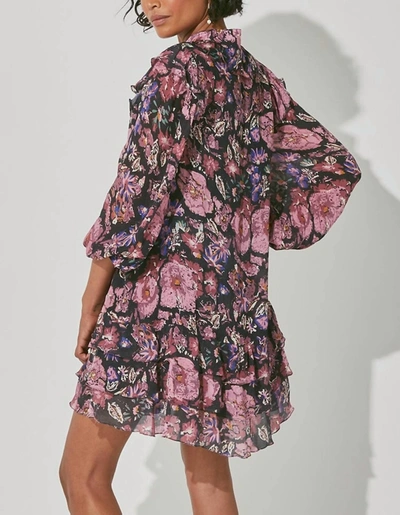 Shop Cleobella Samaya Mini Dress In Jolie Floral Print In Multi