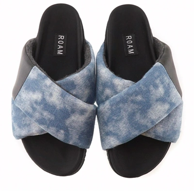Shop Roam Cloud Wash Cross Sandal In Shibori In Multi