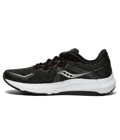 Shop Saucony Men's Omni 20 Running Shoes - Wide Width In Black/white In Multi