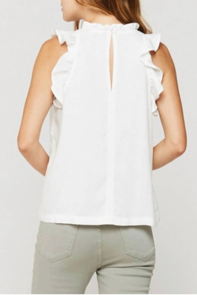 Shop Velvet Heart Kalliope Ruffle Tank In White